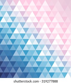 Herring-bone print. Abstract background of colorful triangles. Triangular brick structure. Brickwork with a flow of color. Chevron pattern. Brochure cover backdrop template. Vector illustration