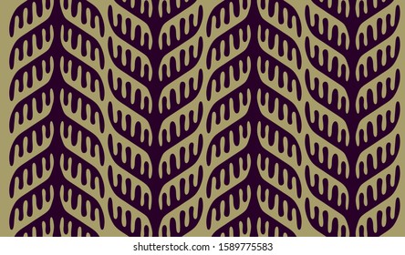 Herringbone print on yellow background