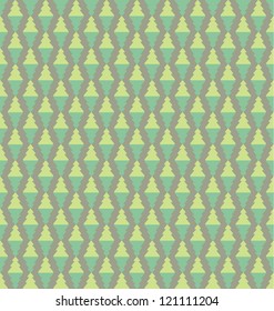 Herringbone  seamless color  pattern with Christmas tree