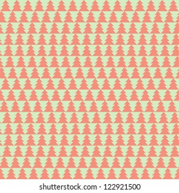 Herringbone  seamless geometric  color  pattern with Christmas tree
