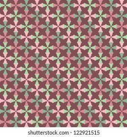 Herringbone  seamless geometric  color  pattern with Christmas tree