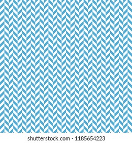 Herringbone Seamless Pattern - Classic light blue and white herringbone texture