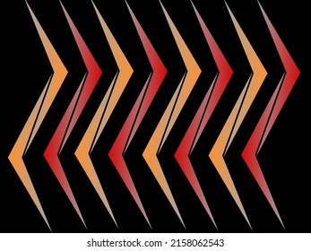 herringbone stripes background on black background.
