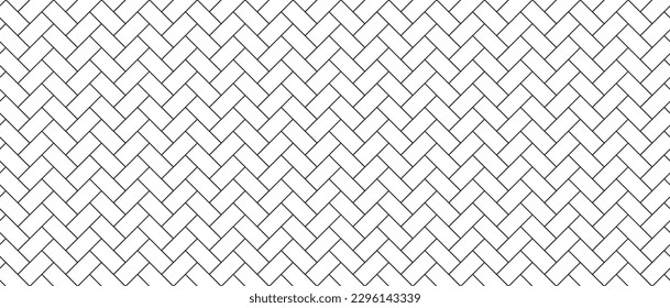 fondo de mosaico de herringbone. manto blanco sin costura para el respaldo de la cocina, pared de baño, ducha. textura de hueso de arenque vectorial
