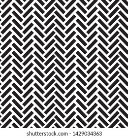 Herringbone tile seamless vector pattern.