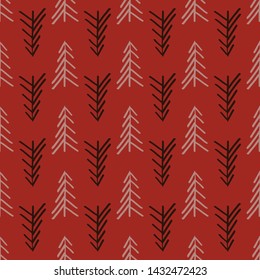 herringbone tree seamless repeat pattern. Perfect for background, illustration or wallpaper