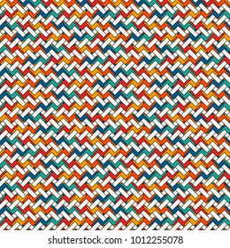 Herringbone wallpaper. Abstract parquet background. Seamless surface pattern with repeated rectangular tiles. Classic geometric ornament. Digital paper, textile print, page fill. Vector art