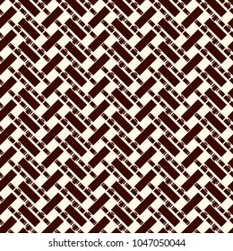 Herringbone wallpaper. Abstract parquet background. Seamless surface pattern with repeated rectangular tiles. Classic geometric ornament. Digital paper, textile print, page fill. Vector art