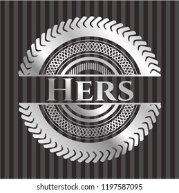Hers silvery shiny badge
