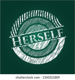 Herself chalk emblem