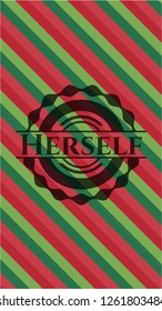 Herself christmas style badge..