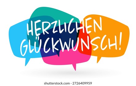 Herzlichen Glückwunsch, Congratulations in german language