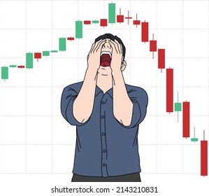 He's in deep despair because of the stock crash