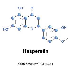 Hesperetin is a flavanone, vector molecule formula