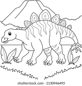 Hesperosaurus Coloring Page for Kids