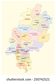hesse administrative map
