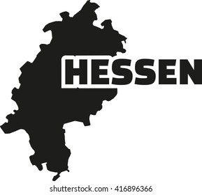 Hesse map with german title