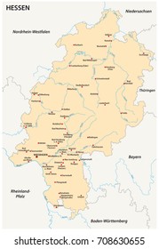 Hesse state vector map in german language