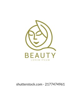 Hestia the ancient greek virgin goddess of the hearth logo icon design template line style vector