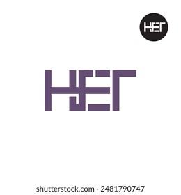 HET Logo Letter Monogram Design