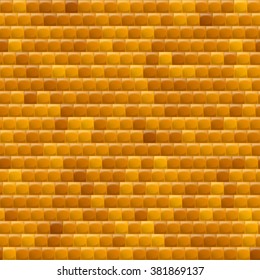 Heterogeneous Corrugated Surface. Seamless Pattern Yellow background