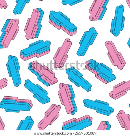 Heterosexual couple pattern seamless. Man and woman sex background