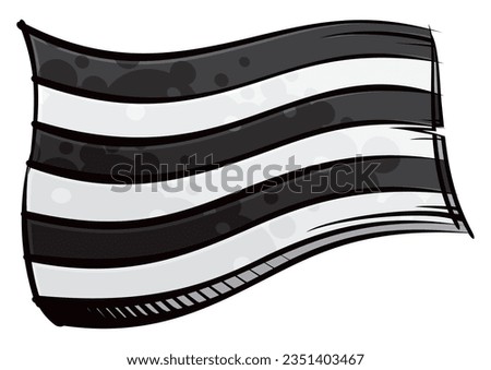 The Heterosexual Love pride flag created in graffiti paint style