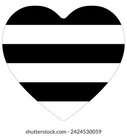 Heterosexuelle Pride Flag in Form. LGBT-Flagge.
