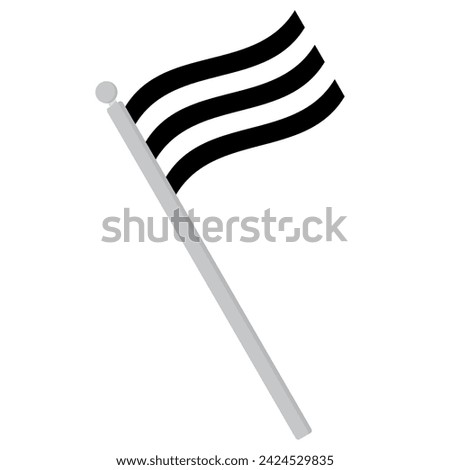 Heterosexual Pride Flag in shape. LGBT flag.