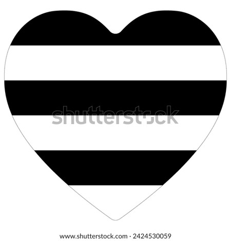 Heterosexual Pride Flag in shape. LGBT flag.
