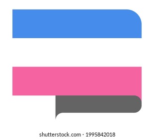 Heterosexual pride Flag, vector illustration