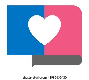 Heterosexual or Straight pride flag, vector illustration