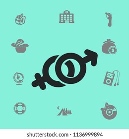 Heterosexual vector illustration