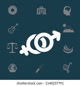 Heterosexual vector illustration
