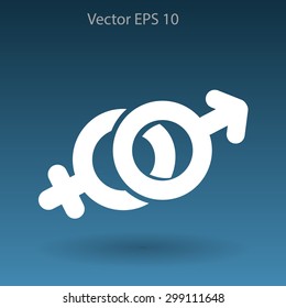 Heterosexual vector illustration
