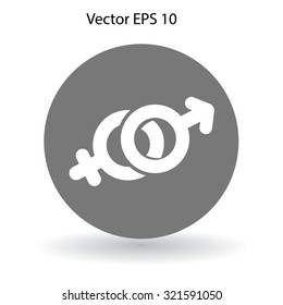 Heterosexual vector illustration