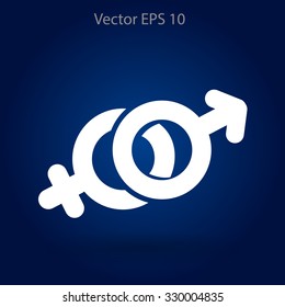Heterosexual vector illustration