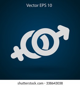 Heterosexual vector illustration