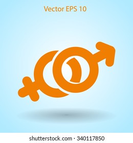 Heterosexual vector illustration