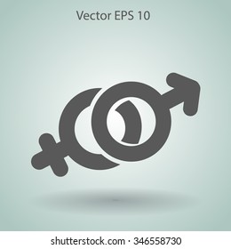 Heterosexual Vector Illustration Stock Vector (Royalty Free) 461993335