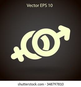 Heterosexual vector illustration