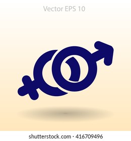Heterosexual vector illustration