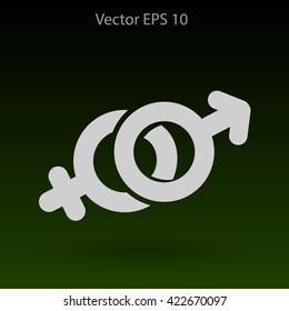 Heterosexual vector illustration