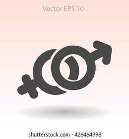 Heterosexual vector illustration