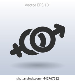 Heterosexual vector illustration