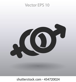Heterosexual vector illustration
