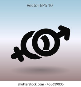 Heterosexual vector illustration