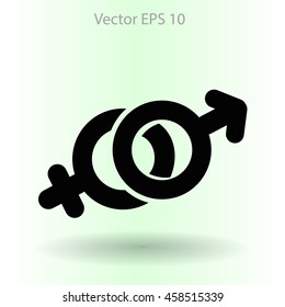 Heterosexual vector illustration