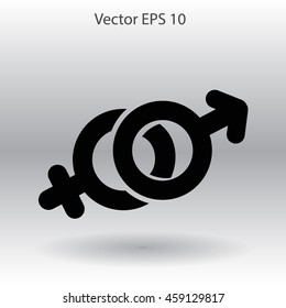 Heterosexual vector illustration