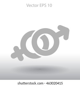 Heterosexual vector illustration